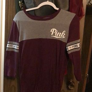 VS PINK quarter sleeve shirt